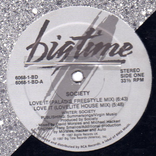 Society (2) : Love It (12")