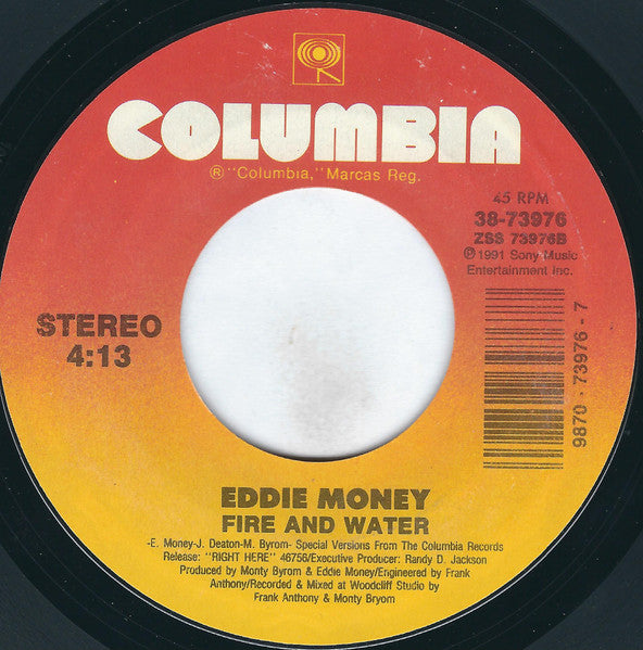 Eddie Money : Heaven In The Back Seat (7", Single, Styrene, Car)