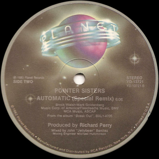Pointer Sisters : Automatic (12", Single)