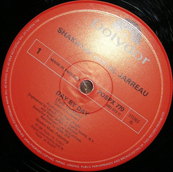 Shakatak With Al Jarreau : Day By Day (12")