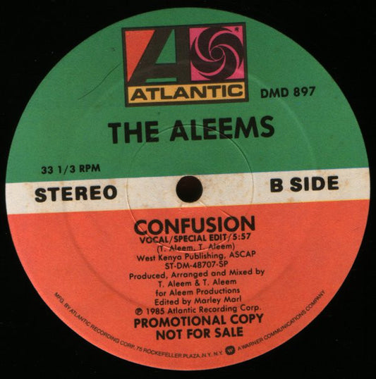The Aleems* : Confusion (12", Promo)