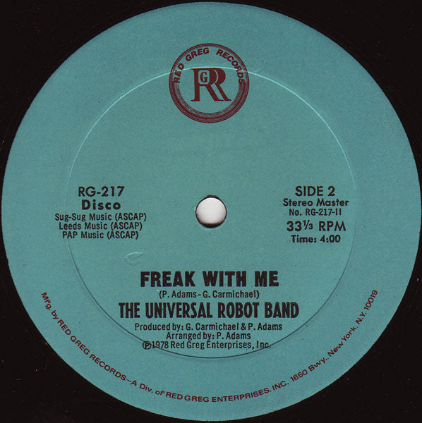The Universal Robot Band : Freak With Me (12")