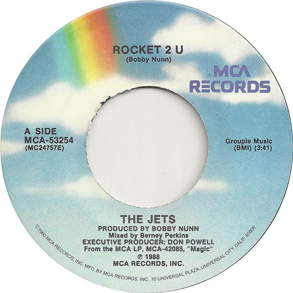 The Jets : Rocket 2 U (7", Single, Pin)