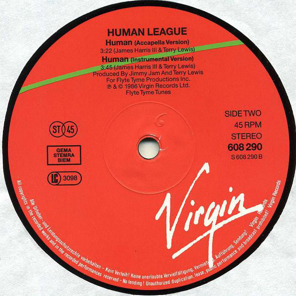 Human League* : Human (12", Single)