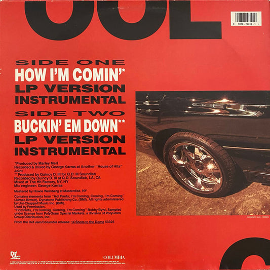 LL Cool J : How I'm Comin' (12", Single)
