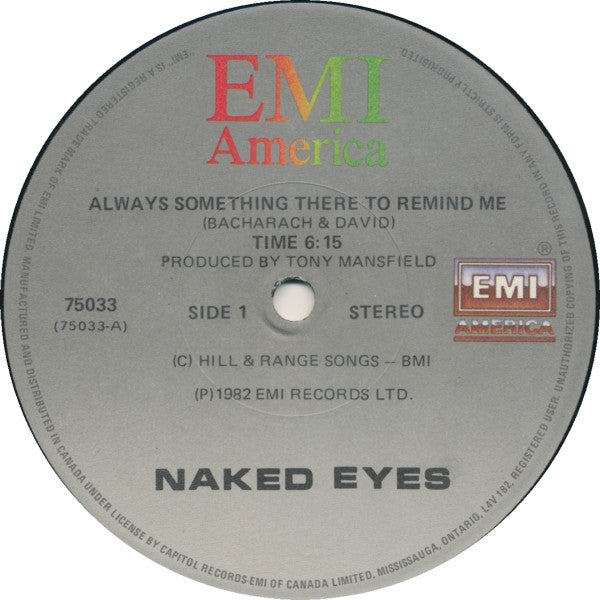 Naked Eyes : Always Something There To Remind Me (12")