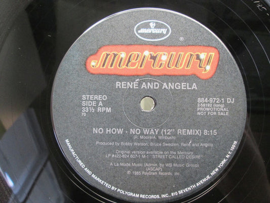 René And Angela* : No How - No Way (12", Promo)