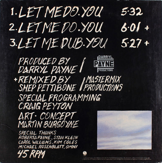 NV : Let Me Do You (12", Maxi)