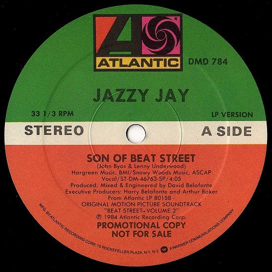 Jazzy Jay / Lala* : Son Of Beat Street / Into The Night (12", Maxi, Promo)