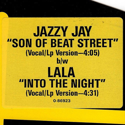 Jazzy Jay / Lala* : Son Of Beat Street / Into The Night (12", Maxi, Promo)