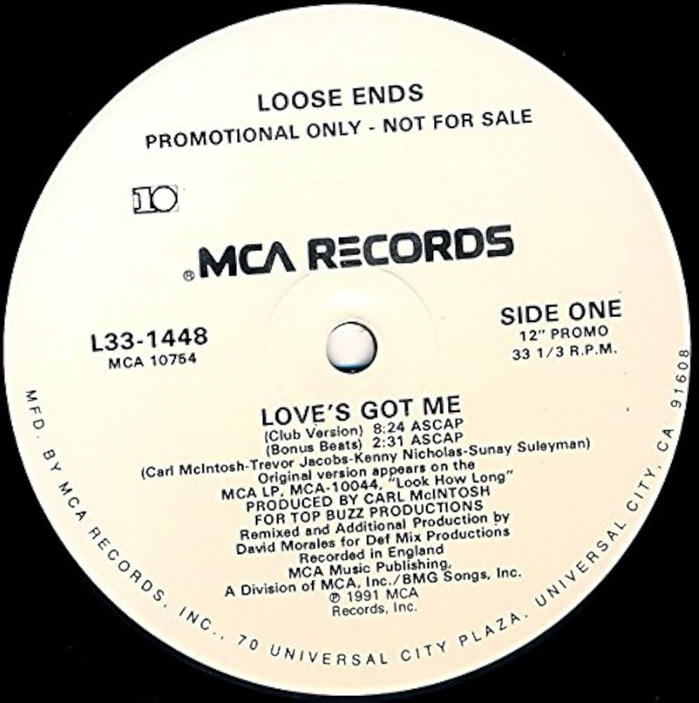 Disco de Vinil - Loose Ends - Love's Got Me (12", Single, Promo) VG+