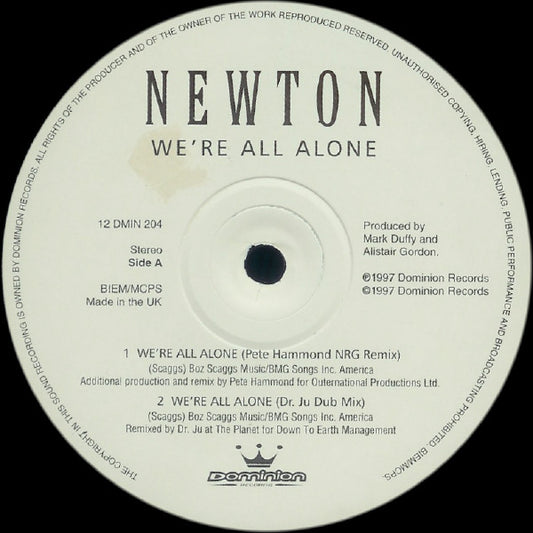 Newton (2) : We're All Alone (12")