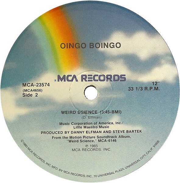 Oingo Boingo : Weird Science (Extended Dance Version) (12", Glo)