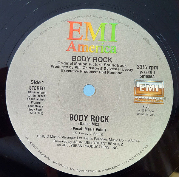 Maria Vidal : Body Rock (12")