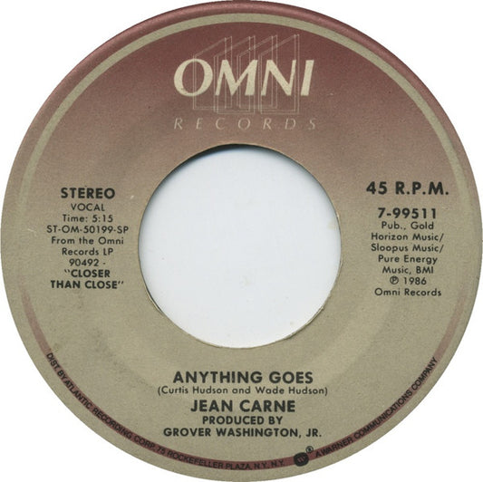 Jean Carne* : Flame Of Love (7", Single, Spe)