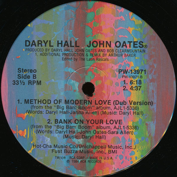 Daryl Hall John Oates* : Method Of Modern Love (12")