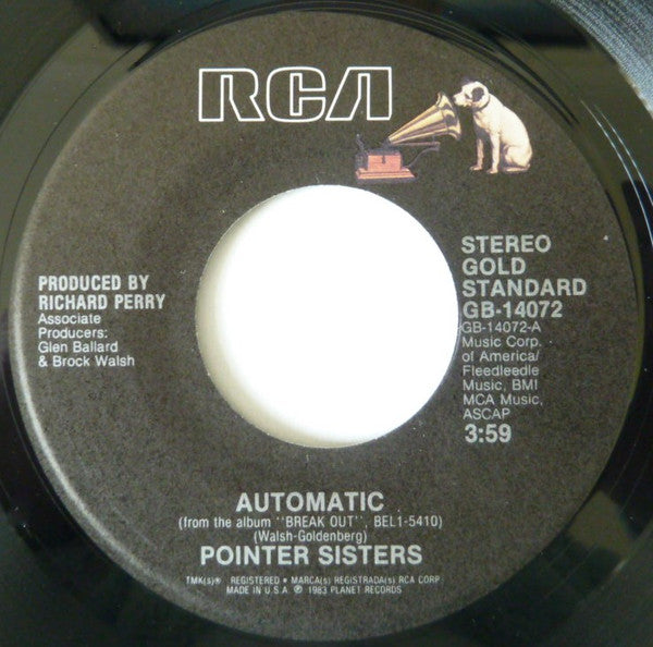 Pointer Sisters : Automatic / Jump (For My Love) (7", Single, Ind)