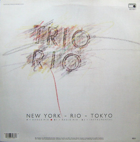 Trio Rio : New York - Rio - Tokyo (12", Maxi)