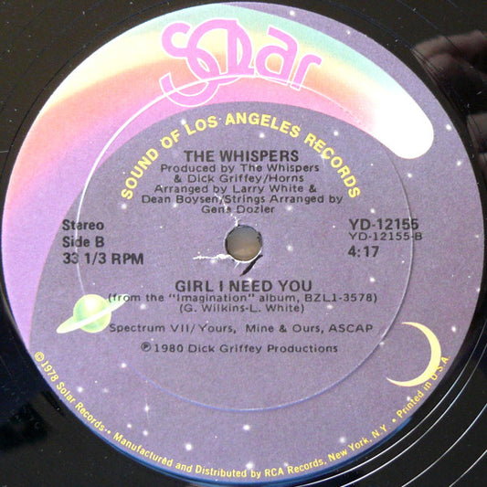 The Whispers : It's A Love Thing / Girl I Need You (12")
