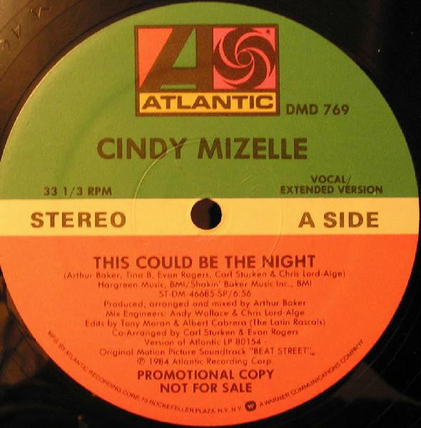 Cindy Mizelle : This Could Be The Night (12", Maxi, Promo, SP )