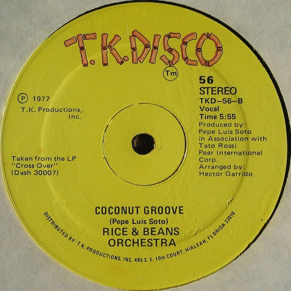 Rice & Beans Orchestra* : You've Got Magic / Coconut Groove (12")
