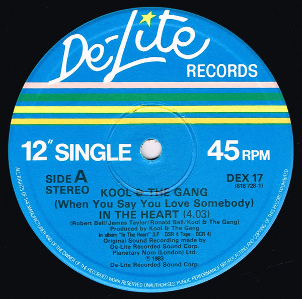 Kool & The Gang : (When You Say You Love Somebody) In The Heart (12", Single)
