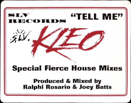 Kleo : Tell Me (12", Promo)