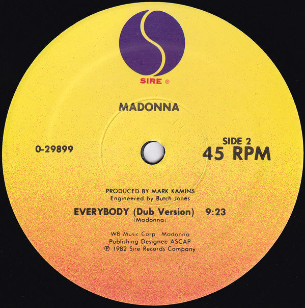 Madonna : Everybody (12", Spe)