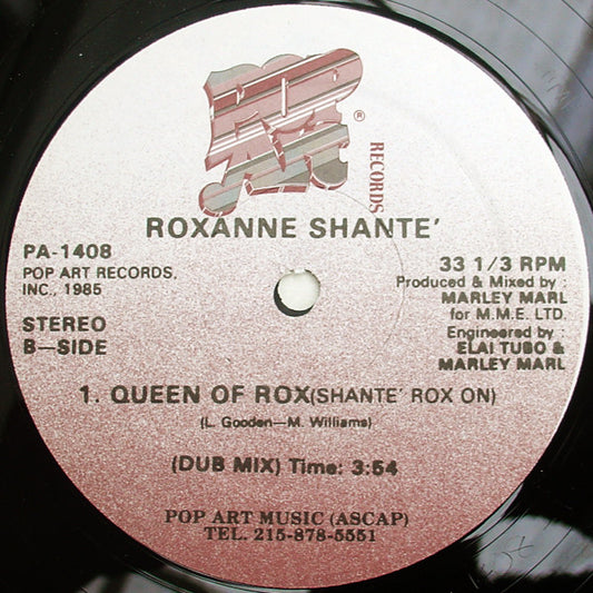 Roxanne Shante'* : Queen Of Rox (Shante' Rox On) (12")