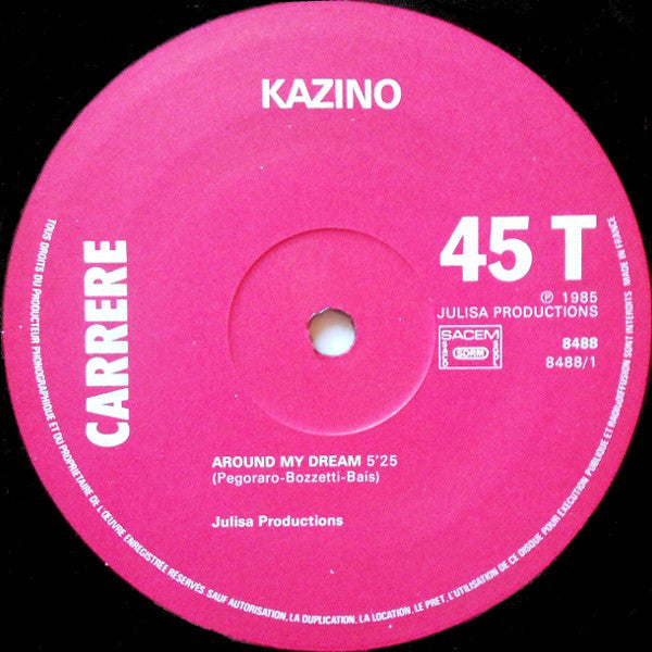 Kazino : Around My Dream (12", Maxi)