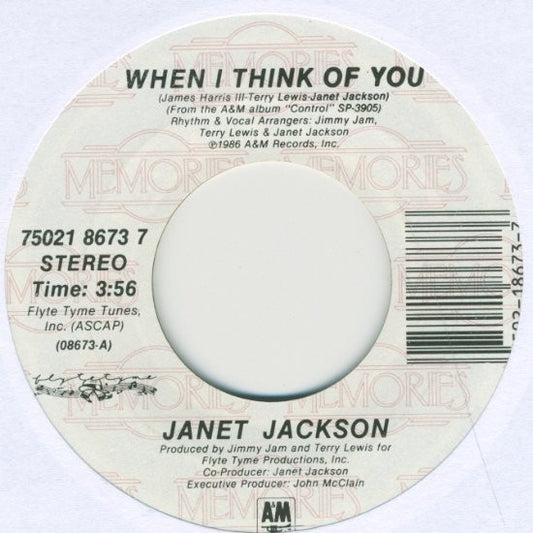 Janet Jackson : When I Think Of You / Control (7")