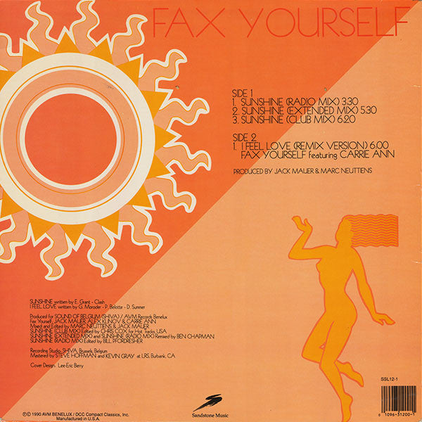 Fax Yourself : Sunshine / I Feel Love (12")