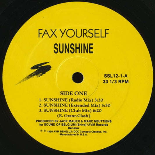Fax Yourself : Sunshine / I Feel Love (12")