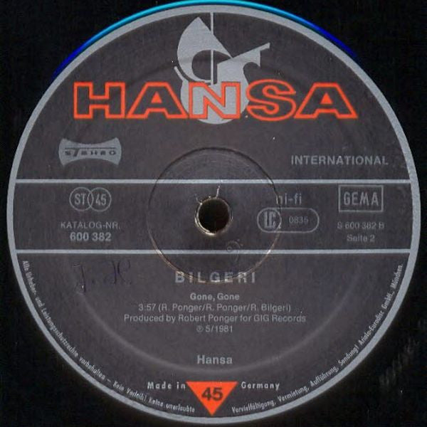 Bilgeri : Video Life (Long Version) (12")