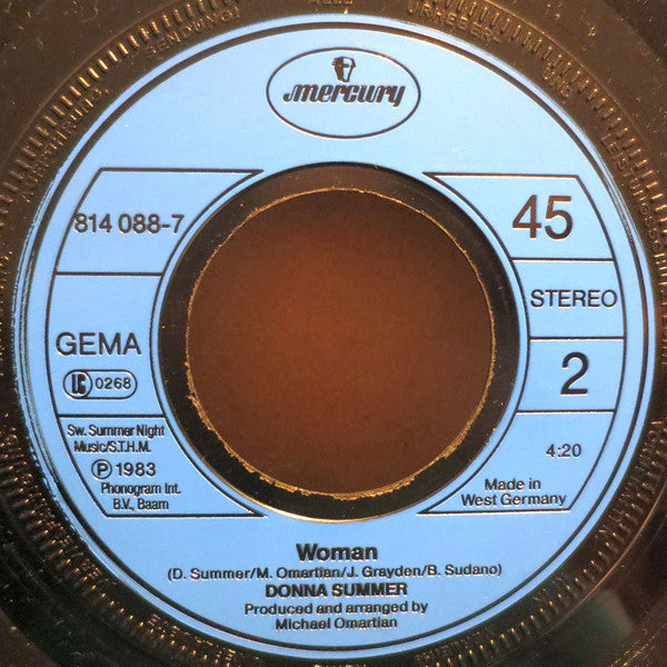 Donna Summer : Unconditional Love (7", Single)