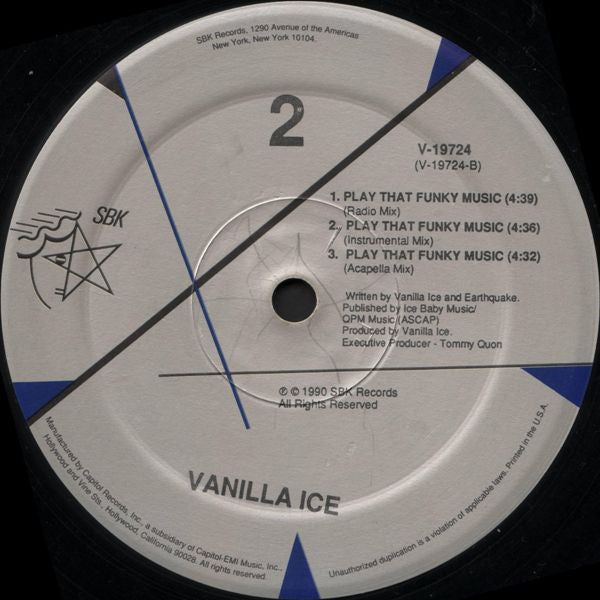 Vanilla Ice : Ice Ice Baby (12", SRC)