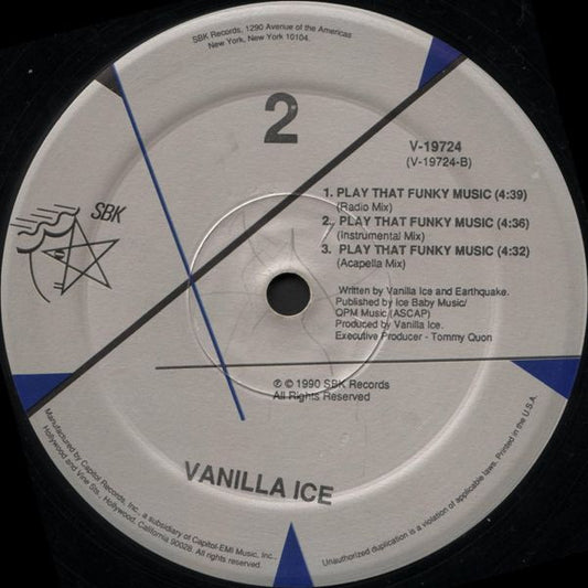 Vanilla Ice : Ice Ice Baby (12", SRC)