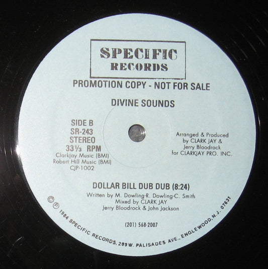 Divine Sounds : What People Do For Money (12", Promo, Lig)