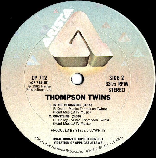 Thompson Twins : In The Name Of Love (12" Dance Extension) (12", Single)