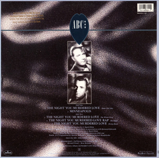 ABC Featuring Contessa Lady V : The Night You Murdered Love (12", Single)