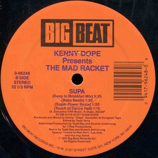 Kenny Dope* Presents The Mad Racket : Supa (12")