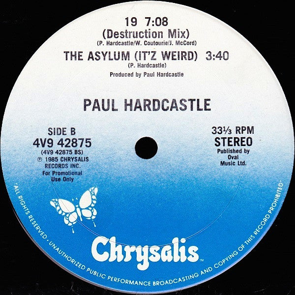 Paul Hardcastle : 19 (12", Promo)