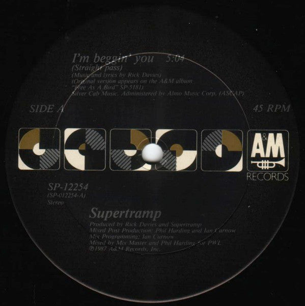 Supertramp : I'm Beggin' You (12")