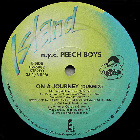 Peech Boys : On A Journey (12", Single)