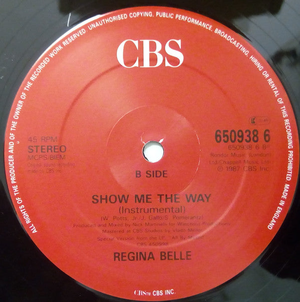 Regina Belle : Show Me The Way (12")