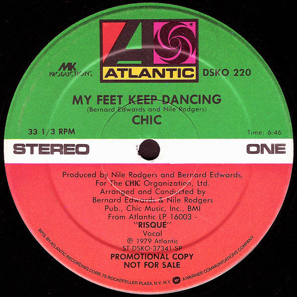Chic : My Feet Keep Dancing (12", Promo)
