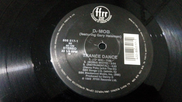 D. Mob* Featuring Gary Haisman : We Call It Acieed / Trance Dance (12", Single, Hau)