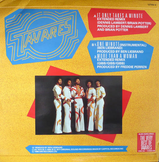 Tavares : It Only Takes A Minute (Remix By Ben Liebrand) (12")