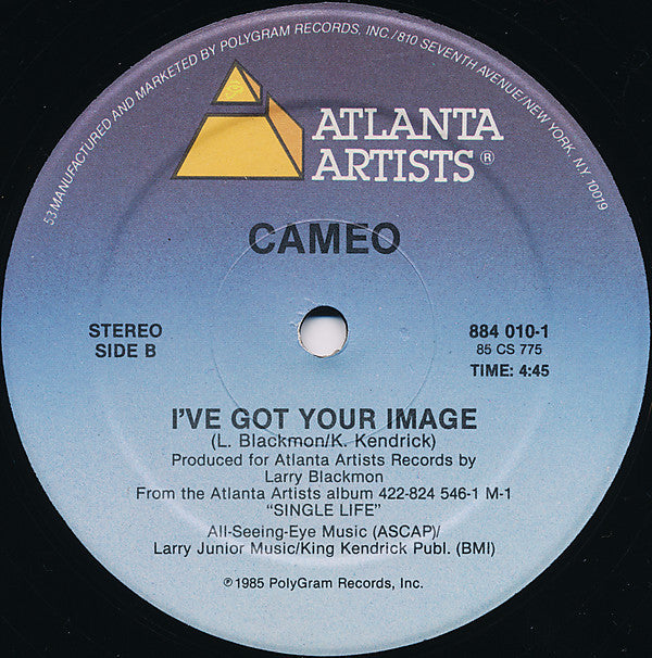 Cameo : Single Life / I've Got Your Image (12")