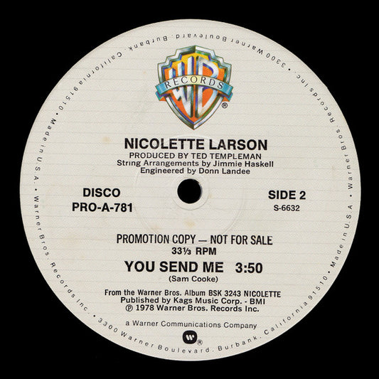 Nicolette Larson : Lotta Love (12", Promo)